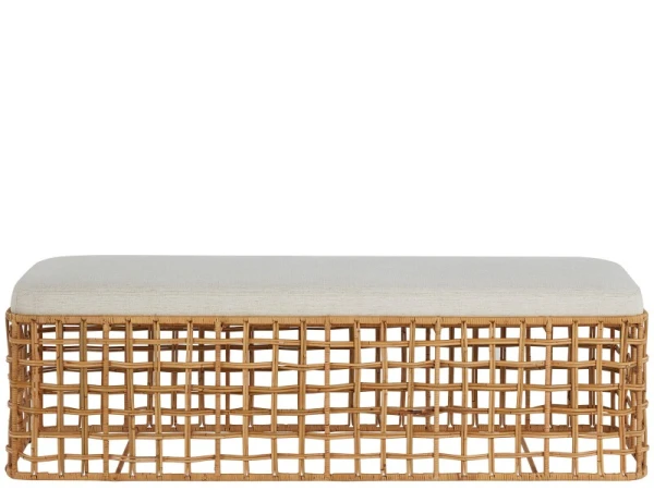 Getaway Coastal Living Home Collection Rattan Bench - Image 5