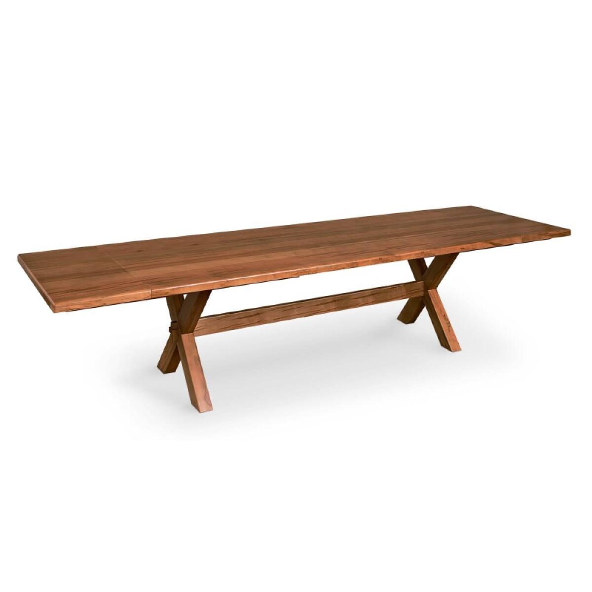 d4ac61d6429b323f723d0ed1943aae90 Crossbuck Dining Table with Extendable Leaves - Image 1