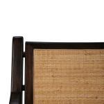 Milano Dining Chair W/ Upholstered Seat & Rattan Back - Image 12