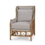 Hampton Rattan Wing Chair - Image 3