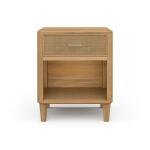Lexington 1 Drawer Bedside Table W/ Rattan - Image 6