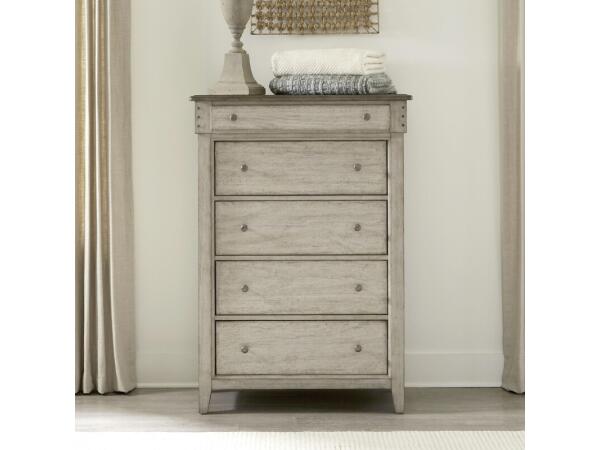Ivy Hollow 5 Drawer Chest Chests Brown