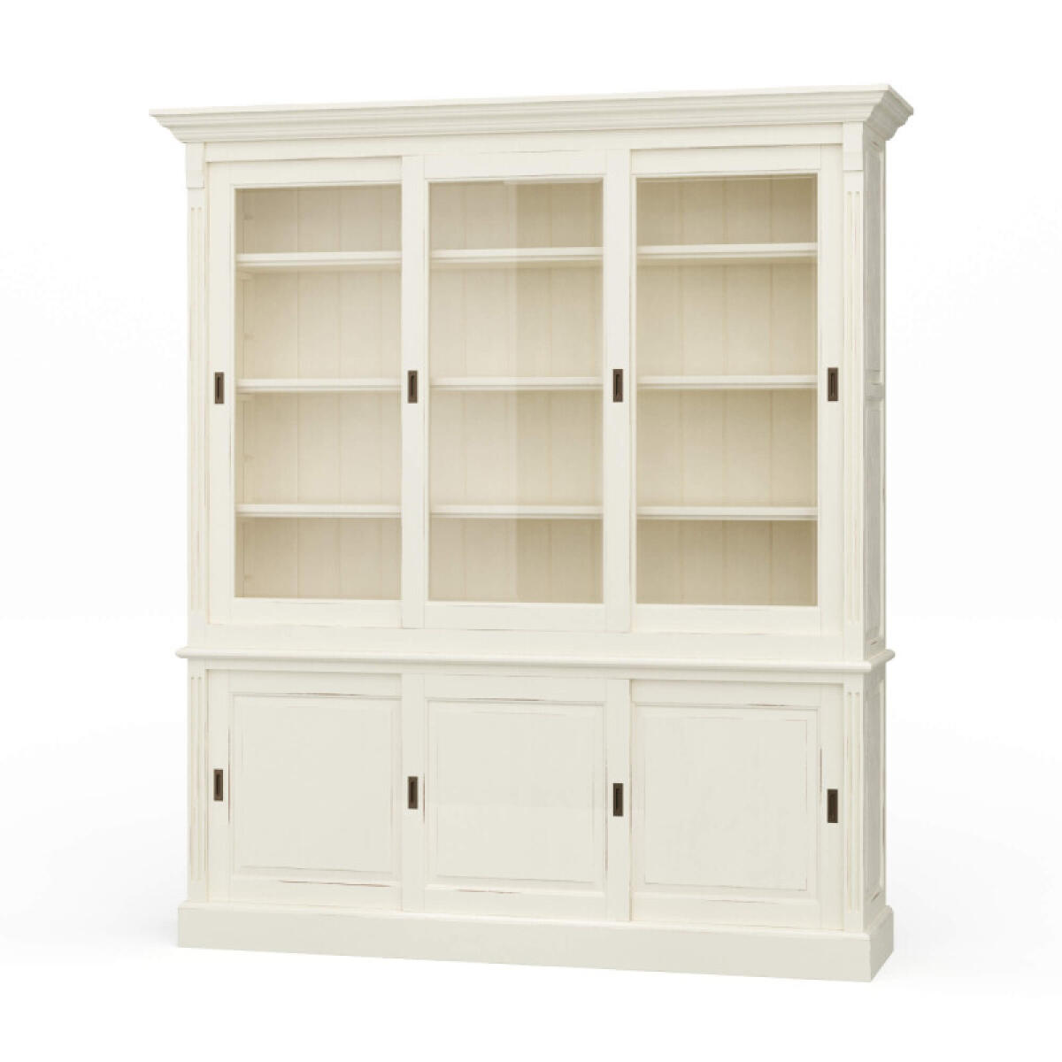 d5469ba192bf4b87b9df88cb9d46126b Hudson 88'' Bookcase W/ 3 Sliding Doors - Image 1