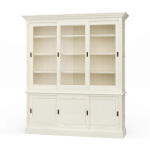 Hudson 88'' Bookcase W/ 3 Sliding Doors