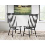 Windsor Side Chair With Tapered Spindles Chairs & Benches Black 12