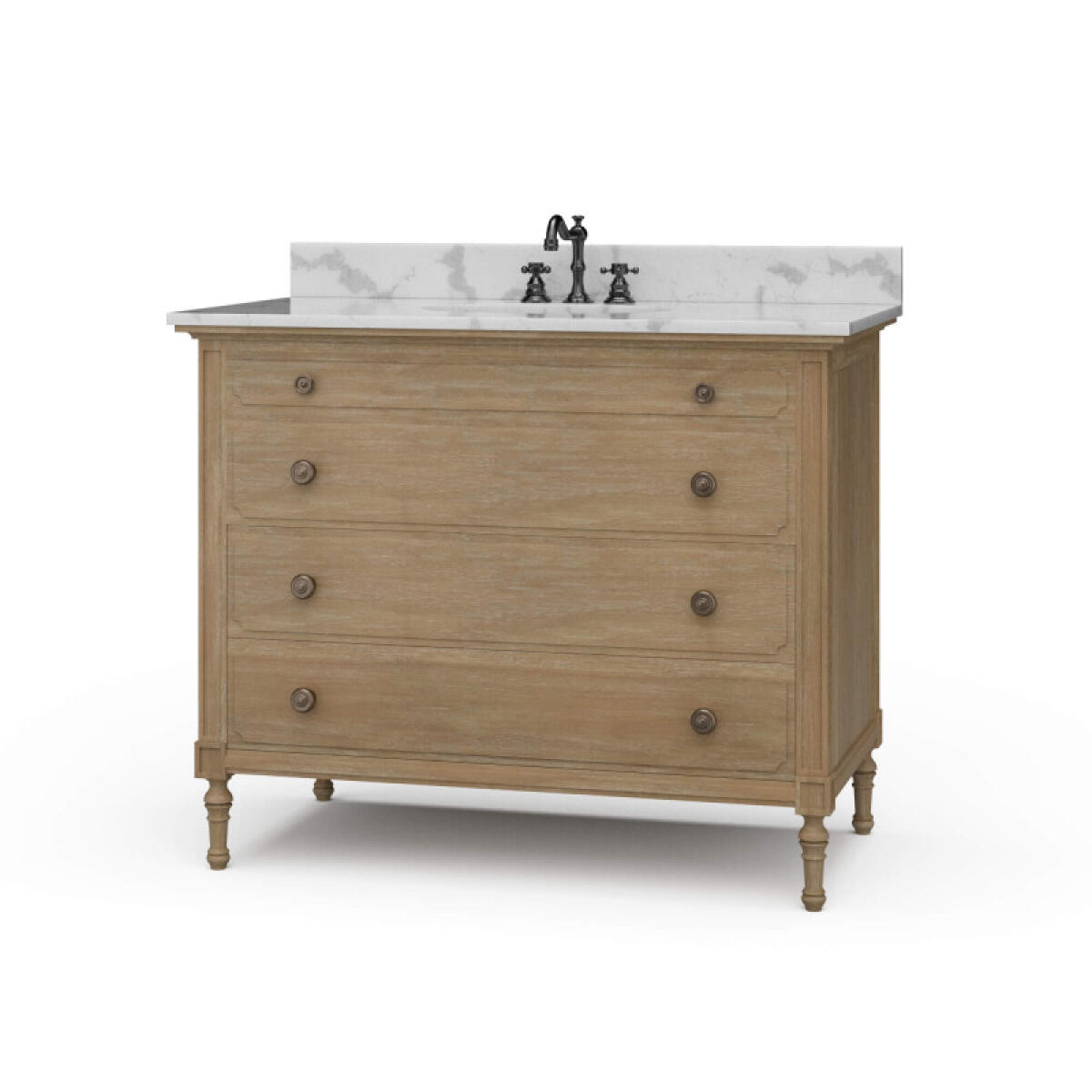 Carrington Single Vanity W/ Sink & Marble Top Accent Furniture Accent Furniture 2 Carrington Single Vanity W/ Sink & Marble Top Accent Furniture Accent Furniture 2