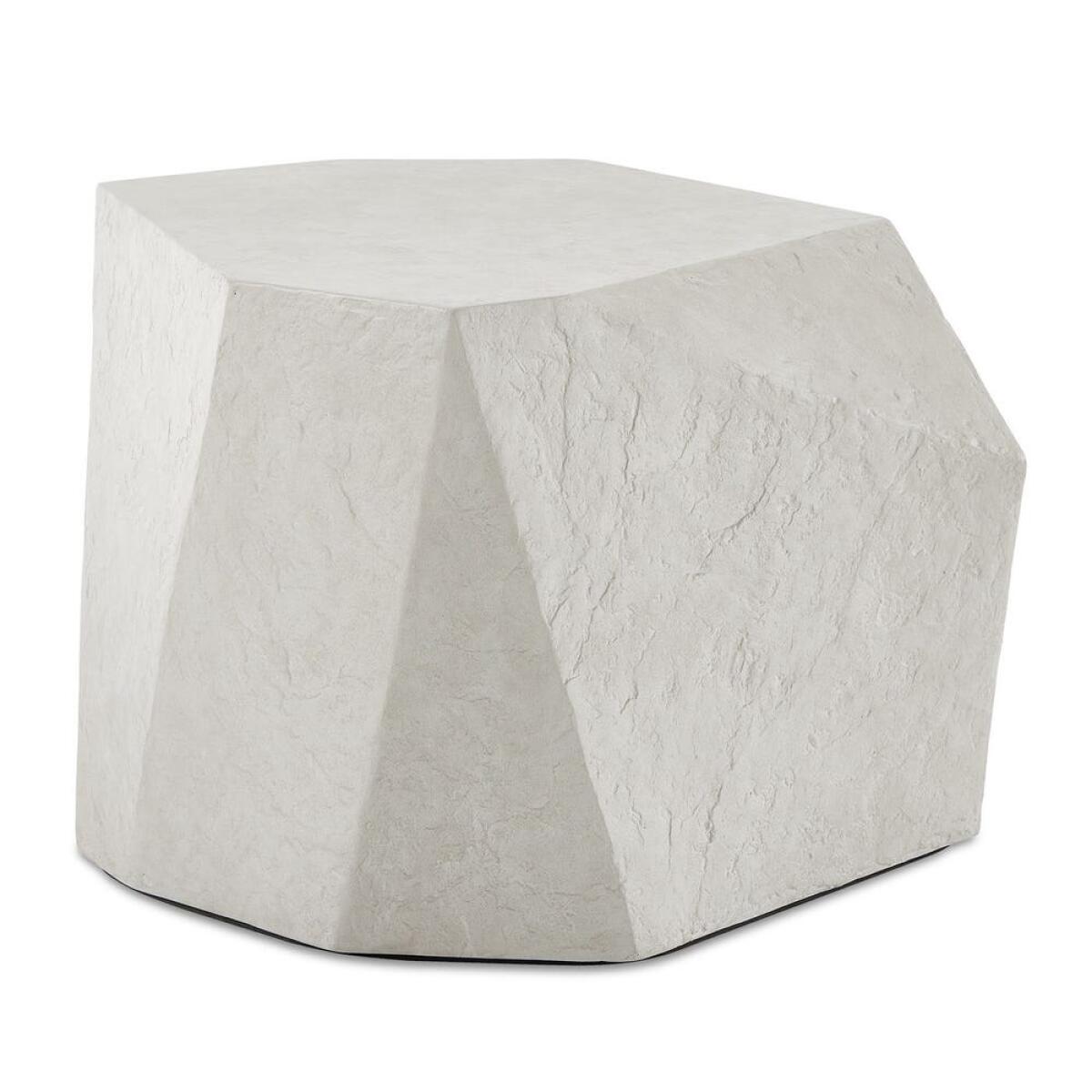 d5bc3272e8fbaca46b0997e6521825d7 Parra Indoor-outdoor Side Table, Limestone - Image 1