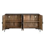 Sienna Four-Door Sideboard Dining Storage Brown 13