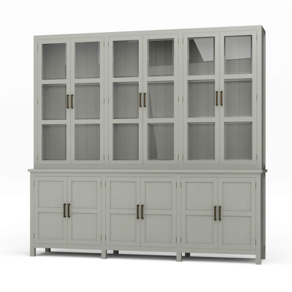 d5ff5de77423b1c7b935ee36d27f9b8f Madrone 12 Door Display Cabinet W/ Glass Shelves - Image 1
