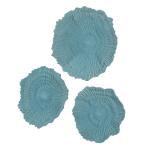 Ocean Gems Wall Decor, Blue, S/3 - Image 6