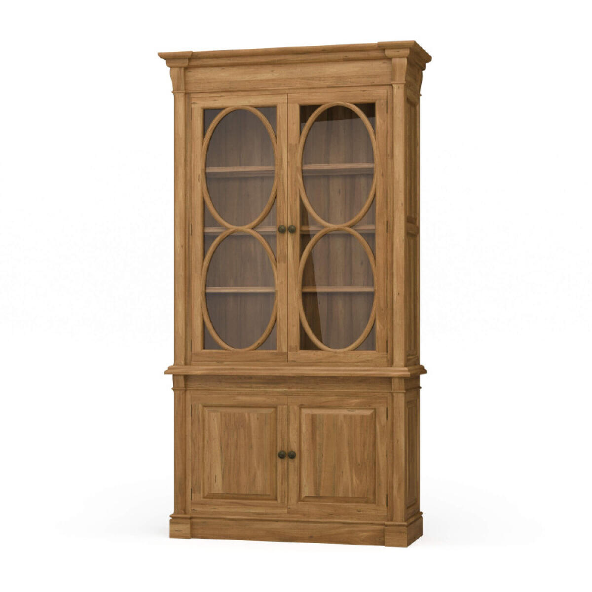 d61feed778ad6f12ff949f3da72e7c51 Fiona 4 Door Display Cabinet W/ Glass Shelves - Image 1
