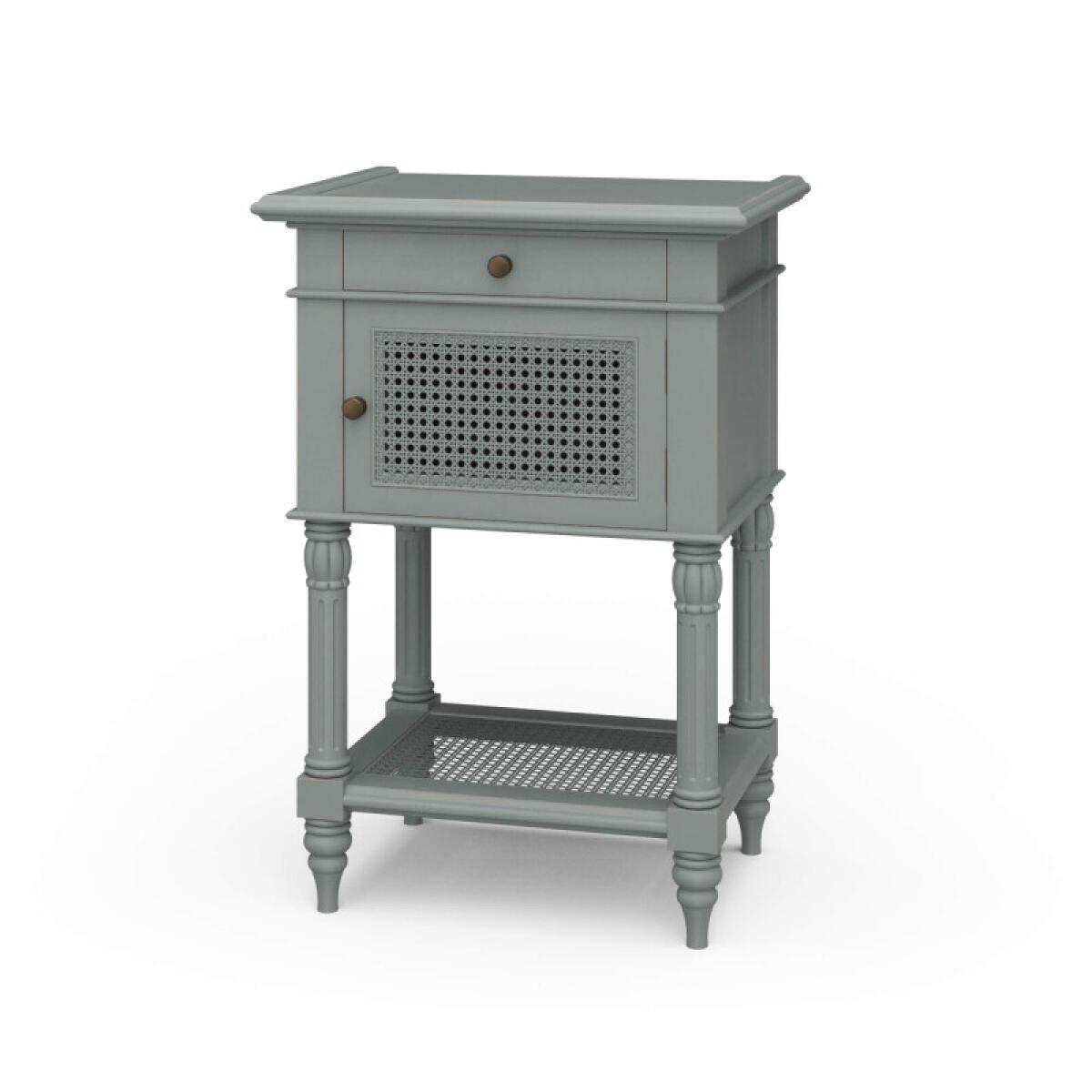 d66d2700f8af4748bbc1c1400b55a77f Montego Square End Table W/ Drawer & Rattan Door - Image 1
