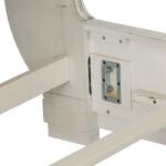 Abbey Park Cali King Sleigh Bed Rails Bed Parts Antique White & Weathered Brown 10