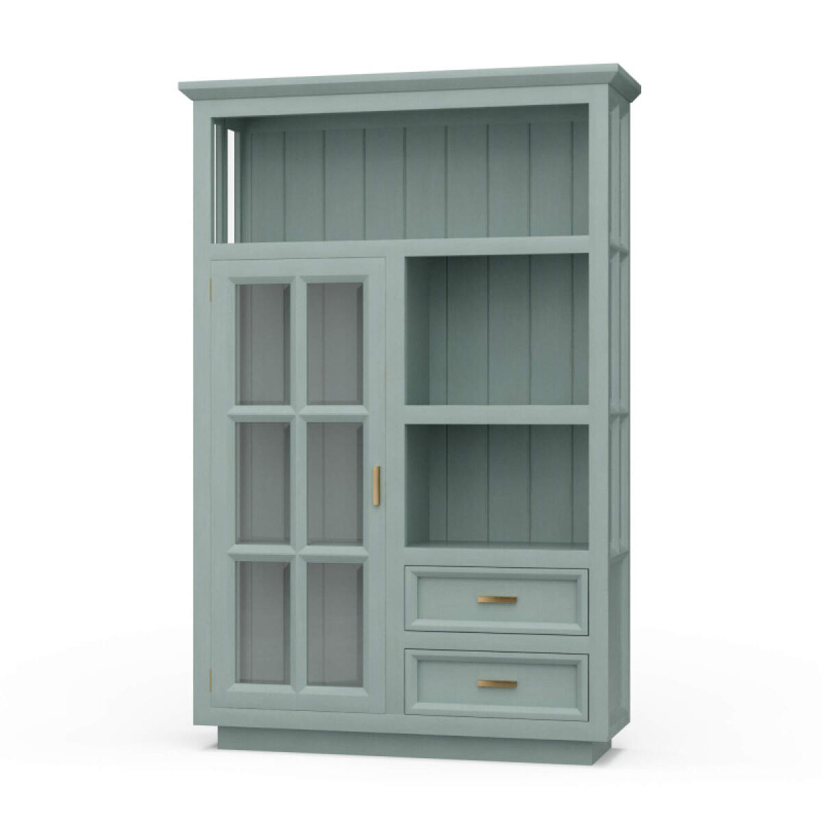 d673ff6e3645a291d22631a571eac1f9 Dakota 1 Door Display Cabinet - Image 1