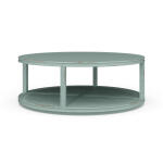 Cohan Round Coffee Table W/ Rattan