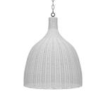 Hampton Rattan Pendant Large Lighting Architectural White 15