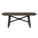 Double Bridge Trestle Table Set Dining Sets Brown 20