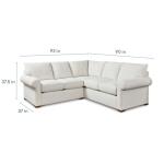 Hanover Roll Arm L-Shaped Sectional - Image 6