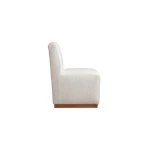 Banks Upholstered Dining Chair with Casters - Image 5