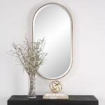 Lago Oval Mirror, Gold - Image 3