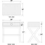 Renoir Rattan Bedside Table - Image 9