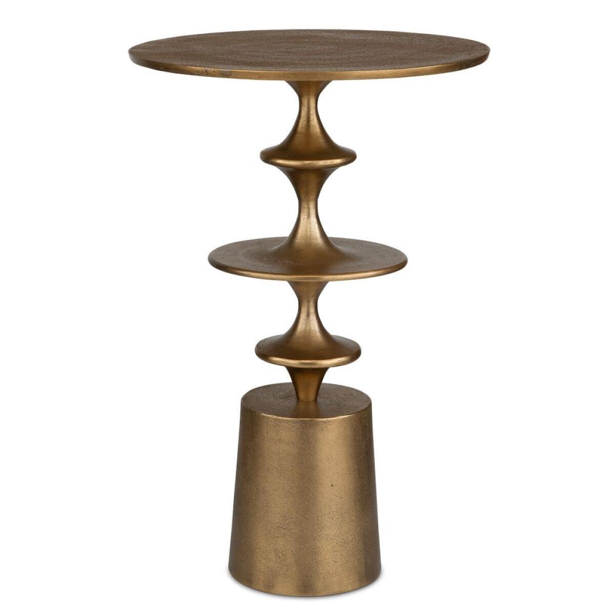 Flight Accent Table, Brass Chairside Tables Brass 2 Flight Accent Table, Brass Chairside Tables Brass 2