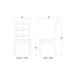 Chloe Dining Chair W/ Upholstered Seat - Image 9