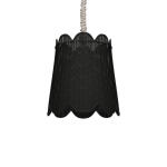 Scalloped Rattan Pendant