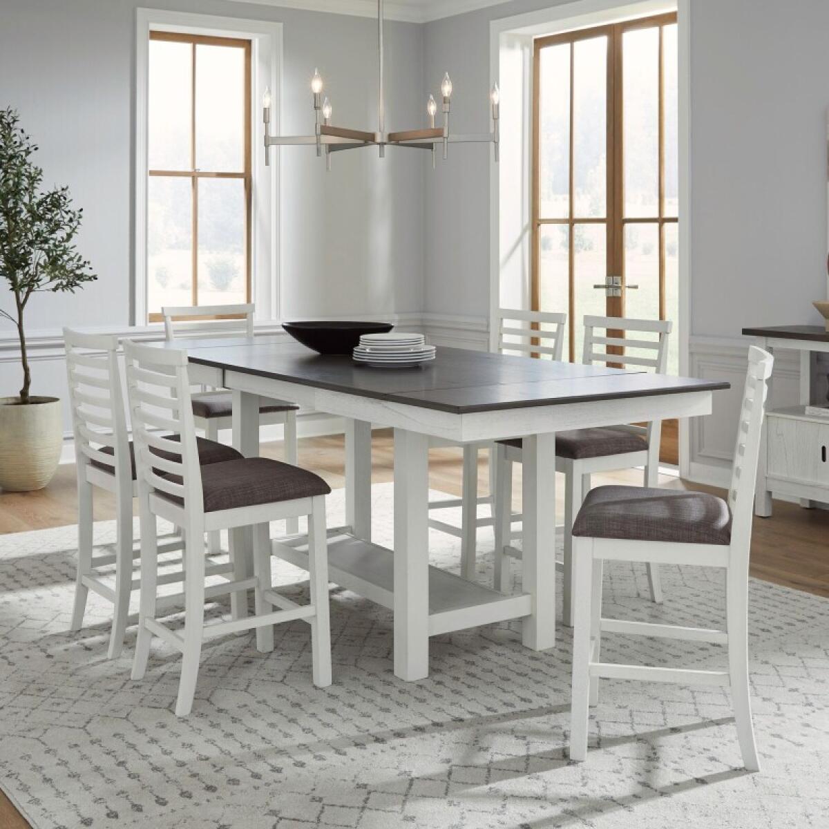 d7336aea624d09fcb7035aab934b0101 7 Piece Gathering Trestle Table - Image 1