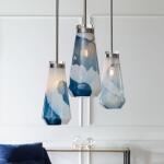 Windswept Blue & White, 1 Lt Mini Pendant Lighting Lighting 24