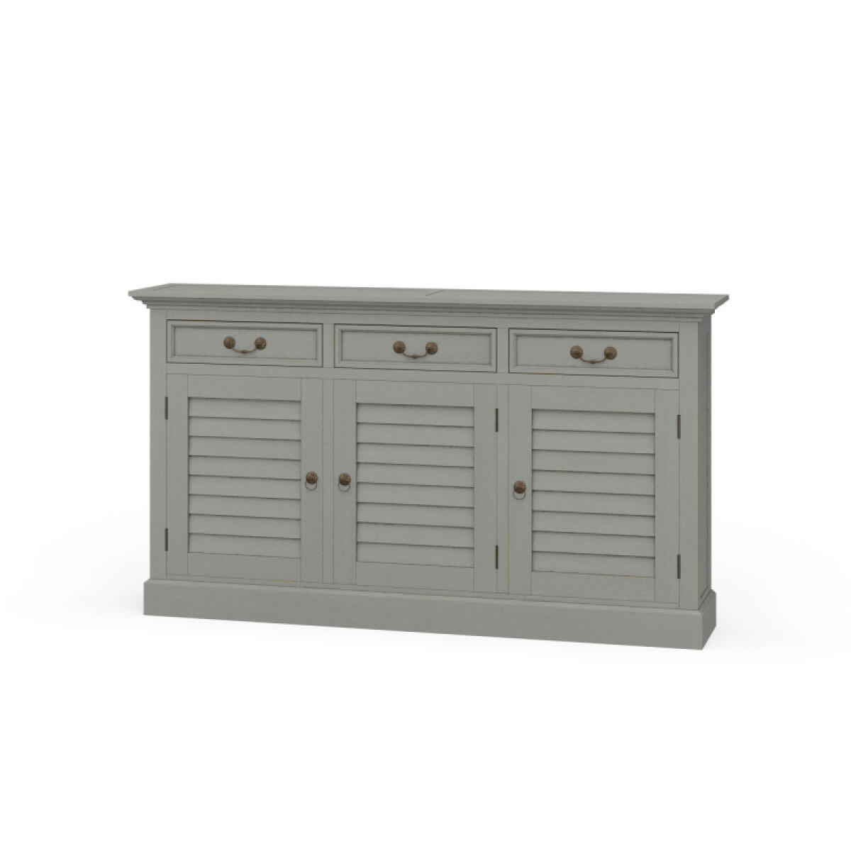 d75cb828fec59196c0f2142a3be86fd7 Narrow Shutter 3 Door Sideboard - Image 1
