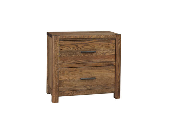 Crafted Oak by Ben & Erin Napier Nightstand – 2 Drawer Nightstands Brown