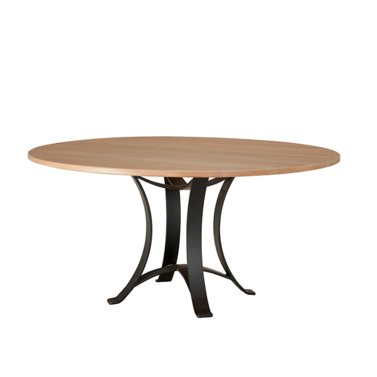 d7bc8fc49466f274148666eb7541a456 Crafted Cherry Dining By Ben & Erin Napier 48 Inch Round Table W/ Metal Base - 154-048-200 - Image 1