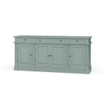 Roosevelt 4 Door 3 Drawer Sideboard Dining Storage Blue 10