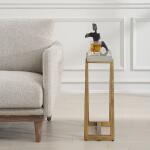 Midas Accent Table, Gold - Image 5