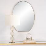 Cabell Oval Mirror, Brass Mirrors Gold 14