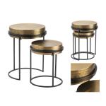 Hudson Textured Brass Nesting Tables - Image 7