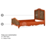 Covington Rattan Bed