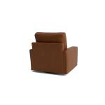 True Custom™ True CustomÂ® Leather Large Track Arm Swivel Chair Chairs Bassett Furniture 11