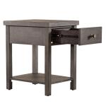 Modern Farmhouse Drawer Chair Side Table - Image 8