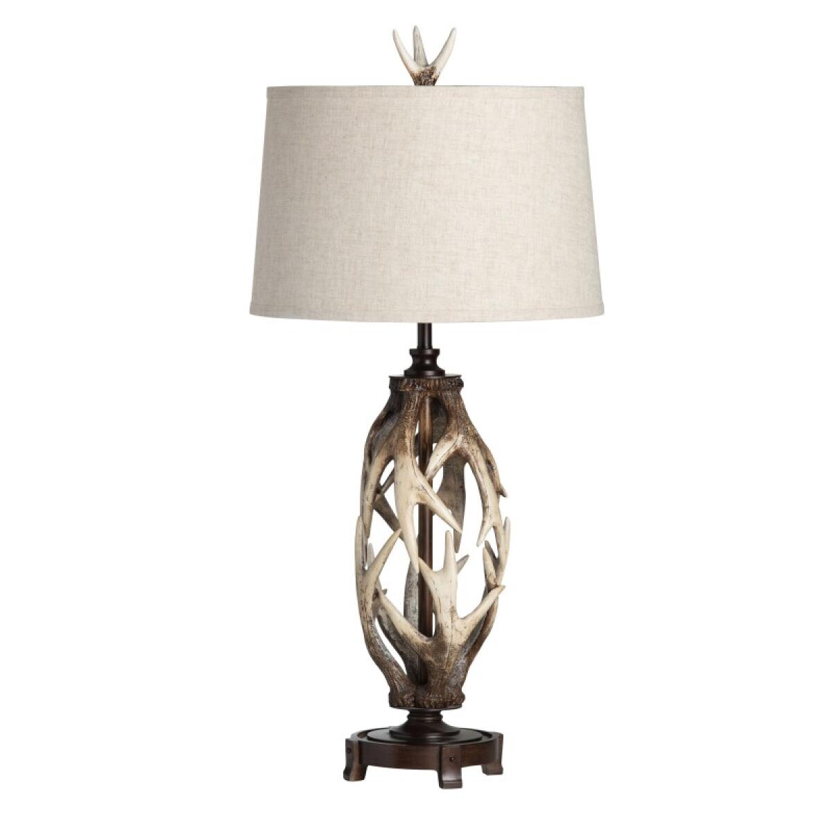 d886e89d8bc9df48450d3bd3cd3c1bb3 Billings Antler Table Lamp - Image 1