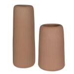 Ridge Indoor-outdoor Vases, S/2