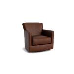 New American Living Leather Thin Track Arm Swivel Chair Chairs Bassett Furniture 7