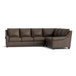 Ellery Leather Roll Arm L-Shaped Sectional - Image 3