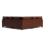 Carolina Leather L-Shaped Roll Arm Sectional Sectionals Bassett Furniture 9