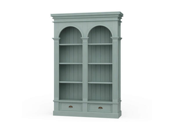 Roosevelt Double Arch Bookcase Bookcases Blue