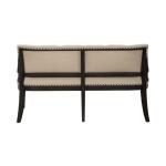 Americana Farmhouse Uph Shelter Dining Bench- Black - Image 6