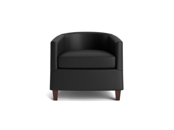 Maxwell Leather Accent Chair Chairs Bassett Furniture