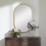 Varina Oval Mirror, Gold - Image 7