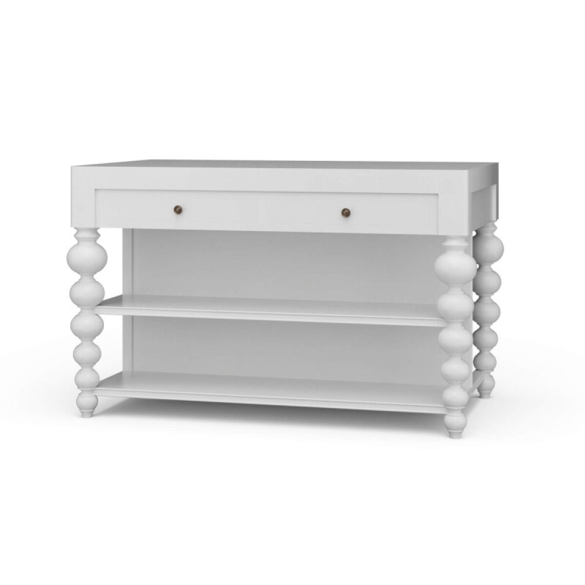 d999459eba6f6e8a0b29fa2e42996689 Soluna Kitchen Island W/ Butcher Block - Image 1